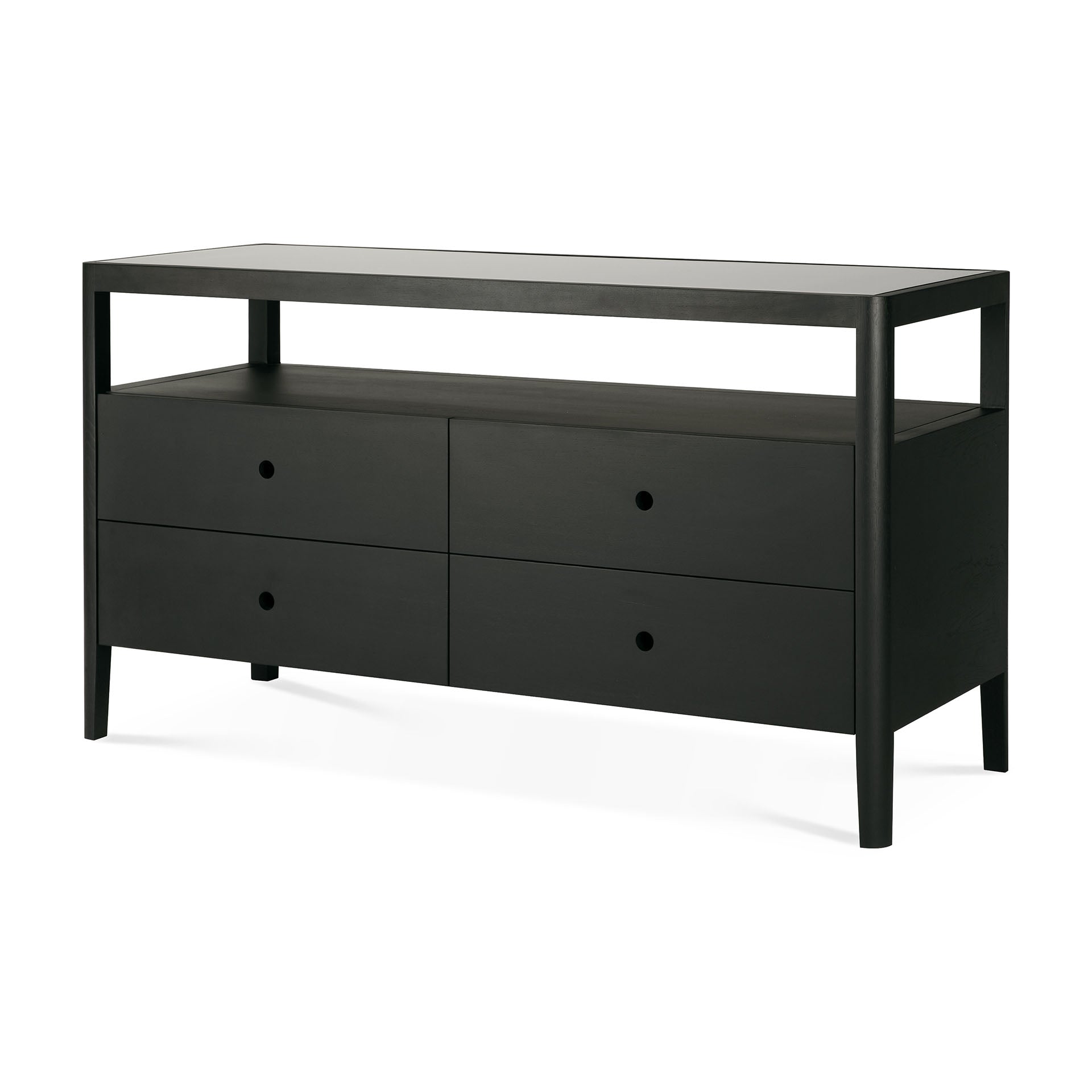 Ethnicraft Spindle Dresser in Black Ethnicraft Spindle Dresser in Black