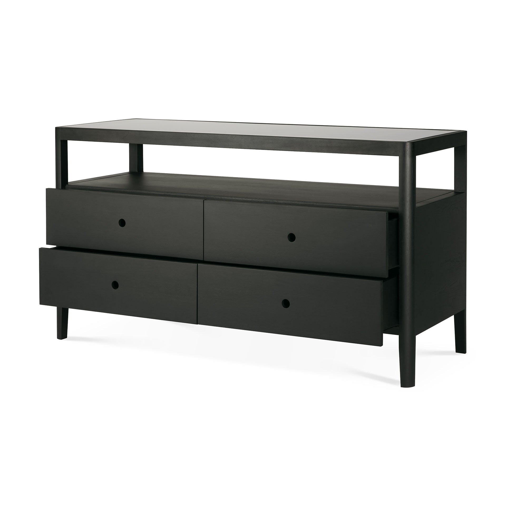Ethnicraft Spindle Dresser in Black Ethnicraft Spindle Dresser in Black
