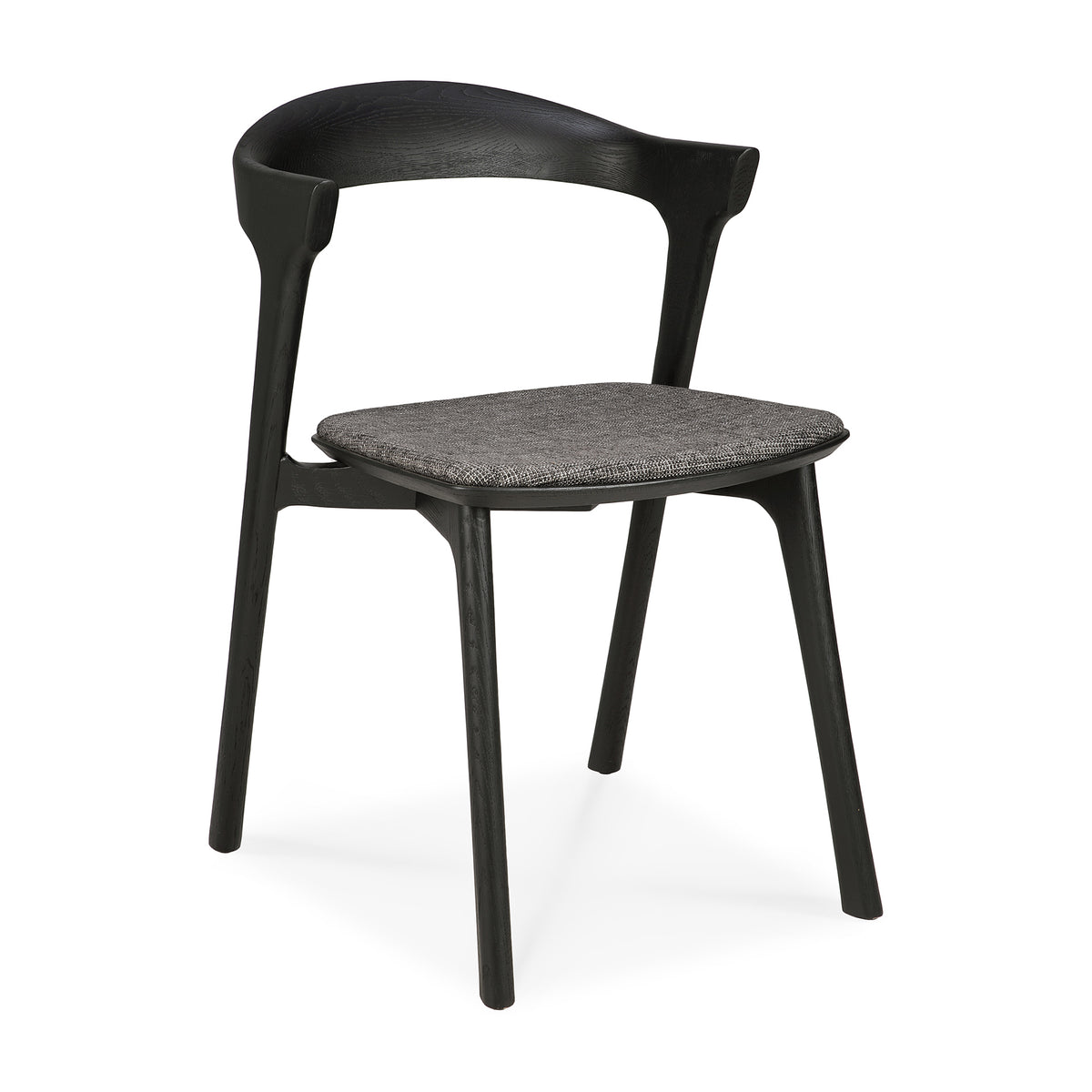 Bok Dining Chair - Black Oak with Grey Fabric – SOBU