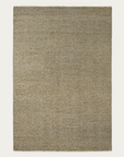 The Crest Rug - Mica by Armadillo&Co is a rectangular, light brown rug with a subtle herringbone pattern, handcrafted and displayed on a plain white background.