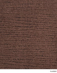 Close-up of a Material Swatches Kushibiki Doppio brown fabric swatch with a horizontal ribbed texture from the Danish Collection by SOBU.