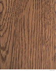 Close-up of a Material Swatches Latte Oak wood grain sample from SOBU, featuring brown vertical streaks from the Danish Collection.