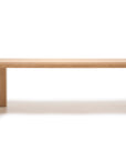 The Oli Dining Table by Wooden Stories features a minimalist rectangular design crafted from solid American oak with four straight legs. Shown on a plain white background, its smooth light wood finish reflects Danish-inspired elegance.