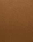 Close-up of smooth brown leather with a subtle, textured grain—ideal for custom orders. Perfect for pairing with Wooden Stories’ Fabric + Leather Swatches collection.