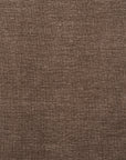 A close-up of brown textured fabric from Natadora + Tolv’s Material Swatches highlights its woven pattern and fine threads, offering a natural, rustic look—ideal for swatches or custom made-to-order projects.