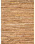 The Loloi Edge Rug - Tan is a rectangular, hand-woven piece featuring a textured surface in brown, tan, and muted yellow tones for a natural look. A subtly uneven finish highlights its handcrafted character.