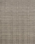 The Hadley Rug - Stone by Loloi showcases a subtle plaid in gray and beige, with grid-like woven texture and hand-cut pile—an artisanal piece from the refined Hadley Collection.