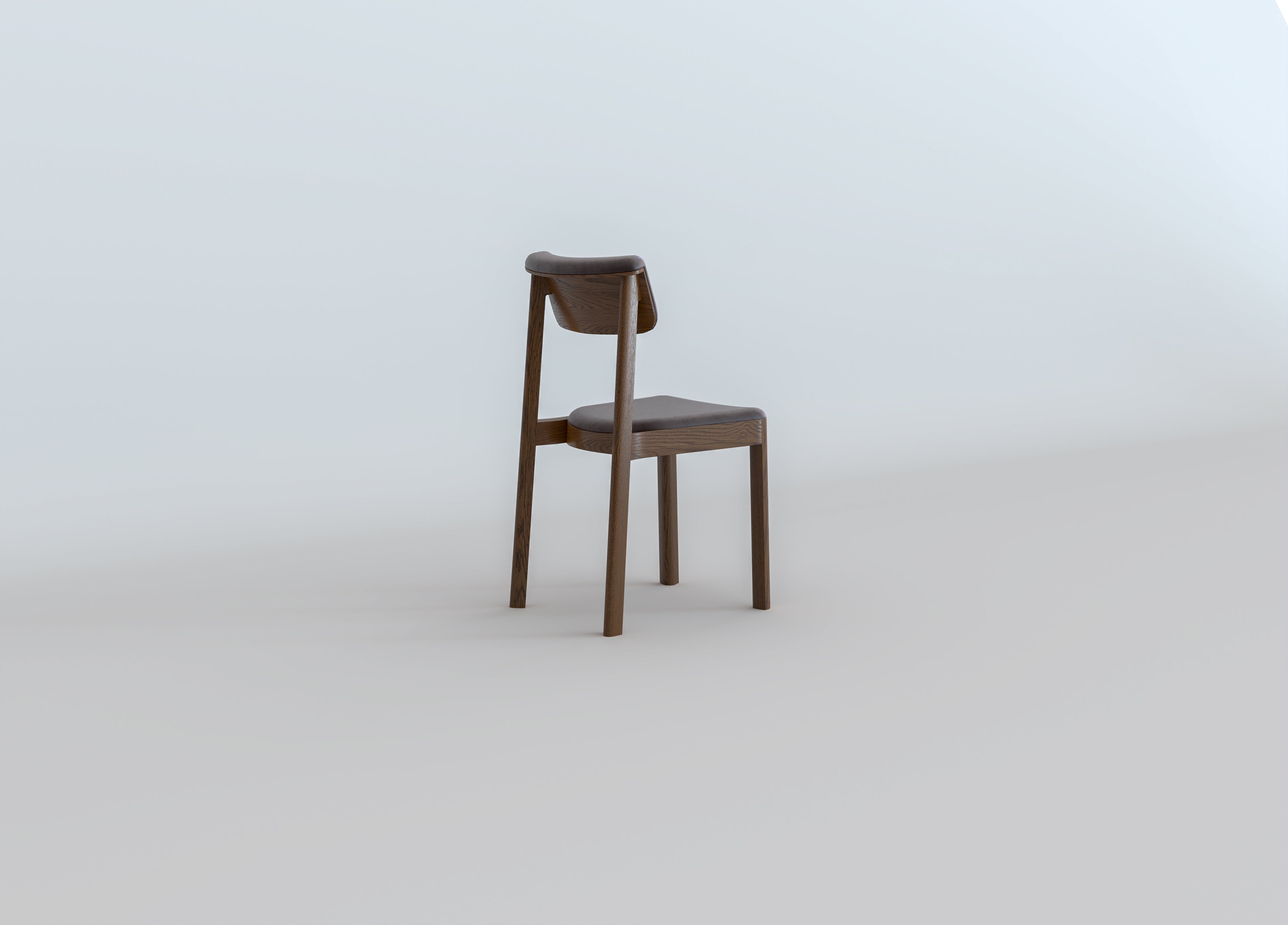 Noki Dining Chair | Espresso Oak with Leather – SOBU