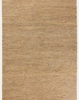 The River Rug - Natural by Armadillo&Co is a large, square, hand-woven rug in neutral beige and brown tones. Its simple textured weave and subtle color variations create a refined, organic look.
