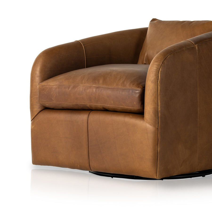 Topanga Swivel Chair - Heirloom Sienna