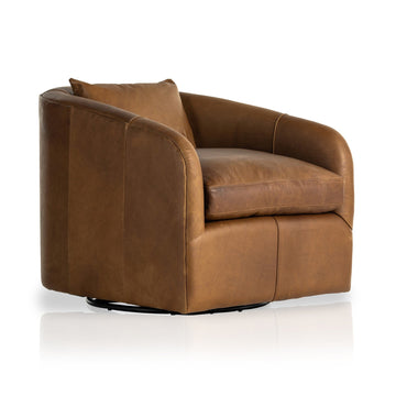 Topanga Swivel Chair - Heirloom Sienna