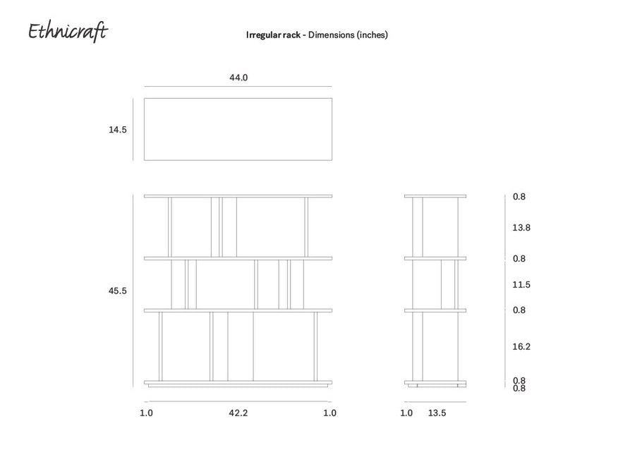 Irregular Rack - Teak