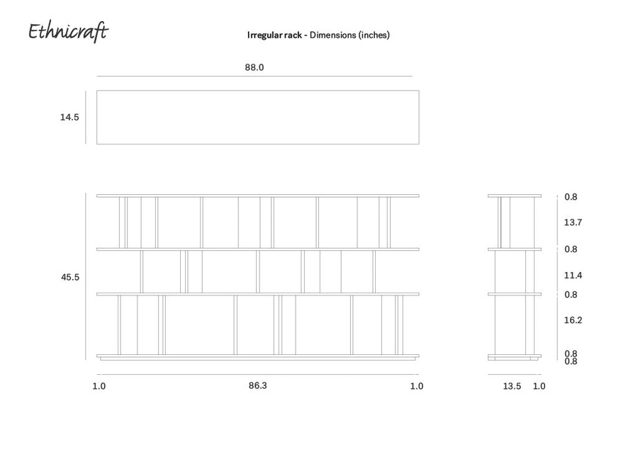 Irregular Rack - Teak