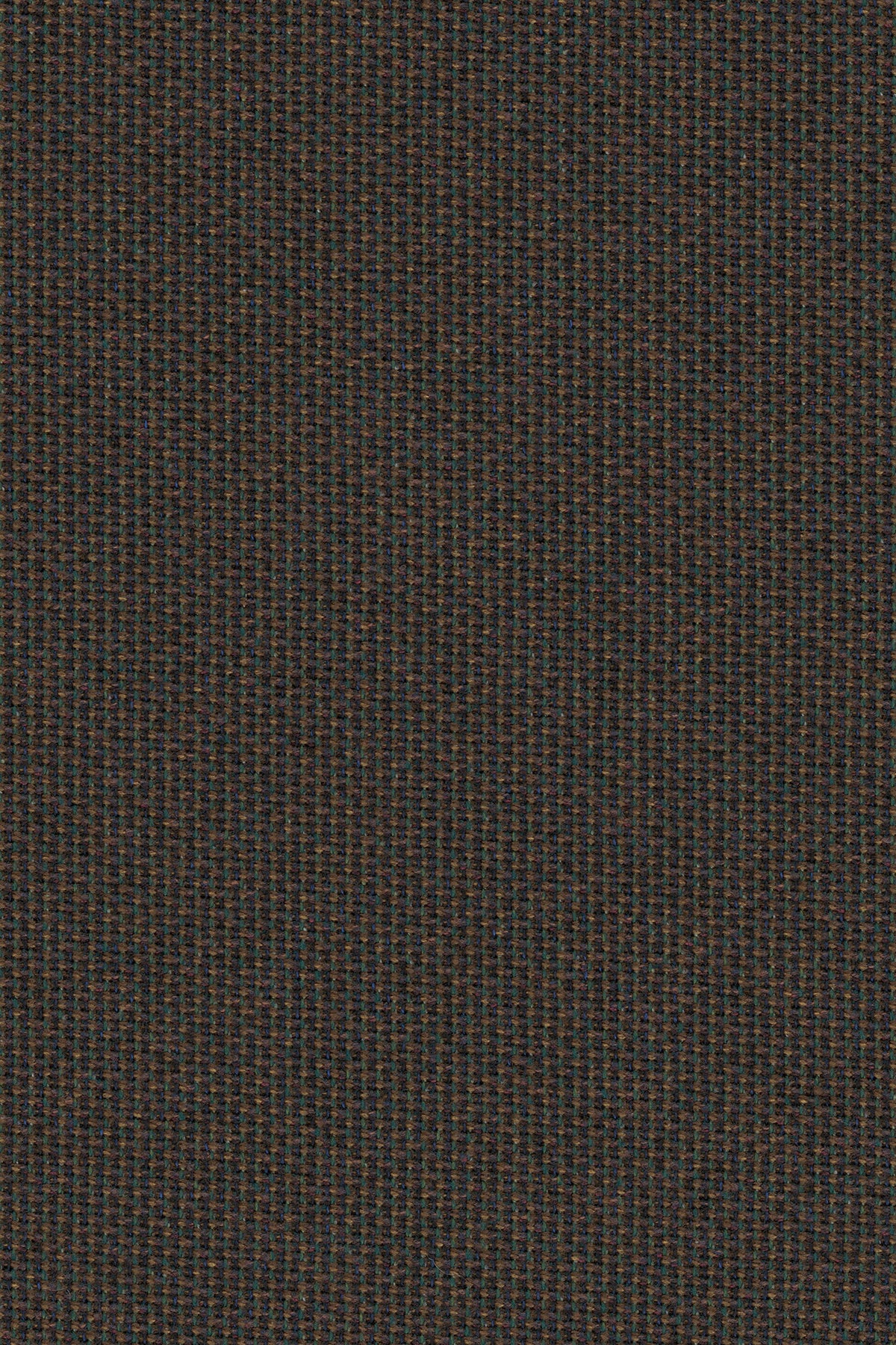 Close-up of the dark, fine-textured fabric on an Ethnicraft Barrow Lounge Chair - Paon, featuring a subtle multi-colored weave.