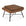 The Ethnicraft Barrow Footstool - Copper features a modern, minimalist design with copper brown upholstery, a square cushion, and black metal legs inspired by vintage furniture.