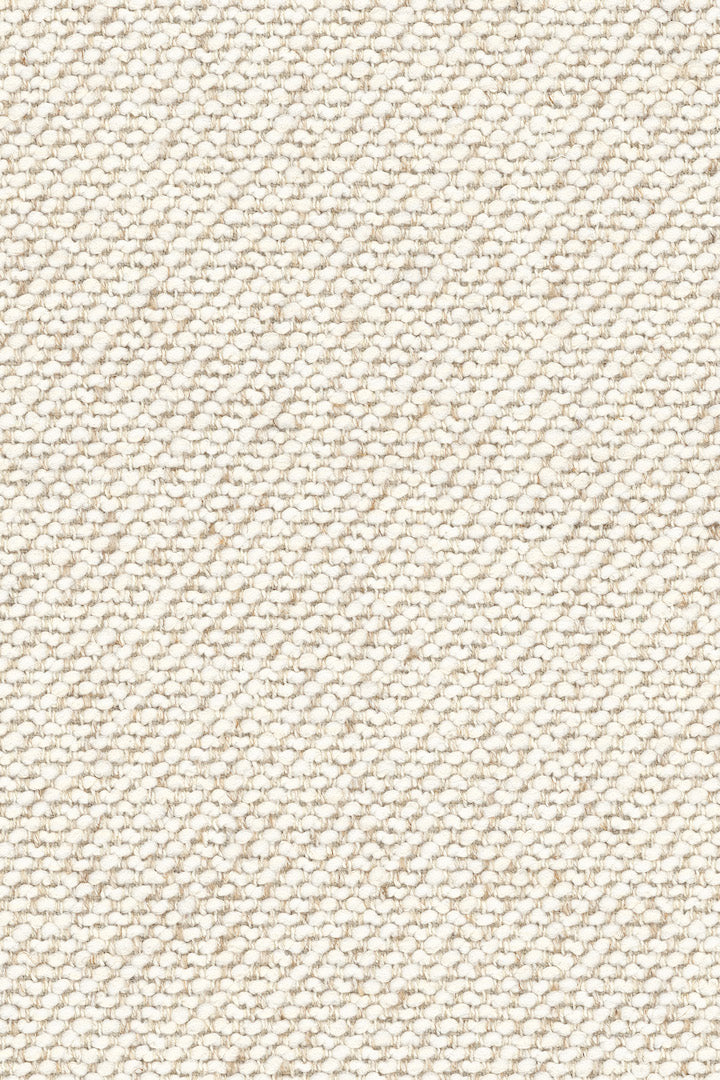 Close-up of beige woven fabric featuring a tight, uniform pattern and distinct texture with small, interlocking threads arranged in a horizontal and vertical grid—an ideal choice for contemporary living spaces or as a sophisticated complement to the Ethnicraft Figur Sofa | 2 seater.