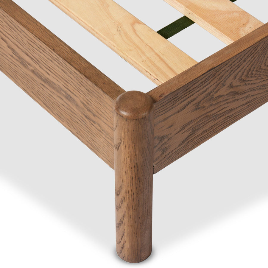 Caroline Bed - Smoked Oak