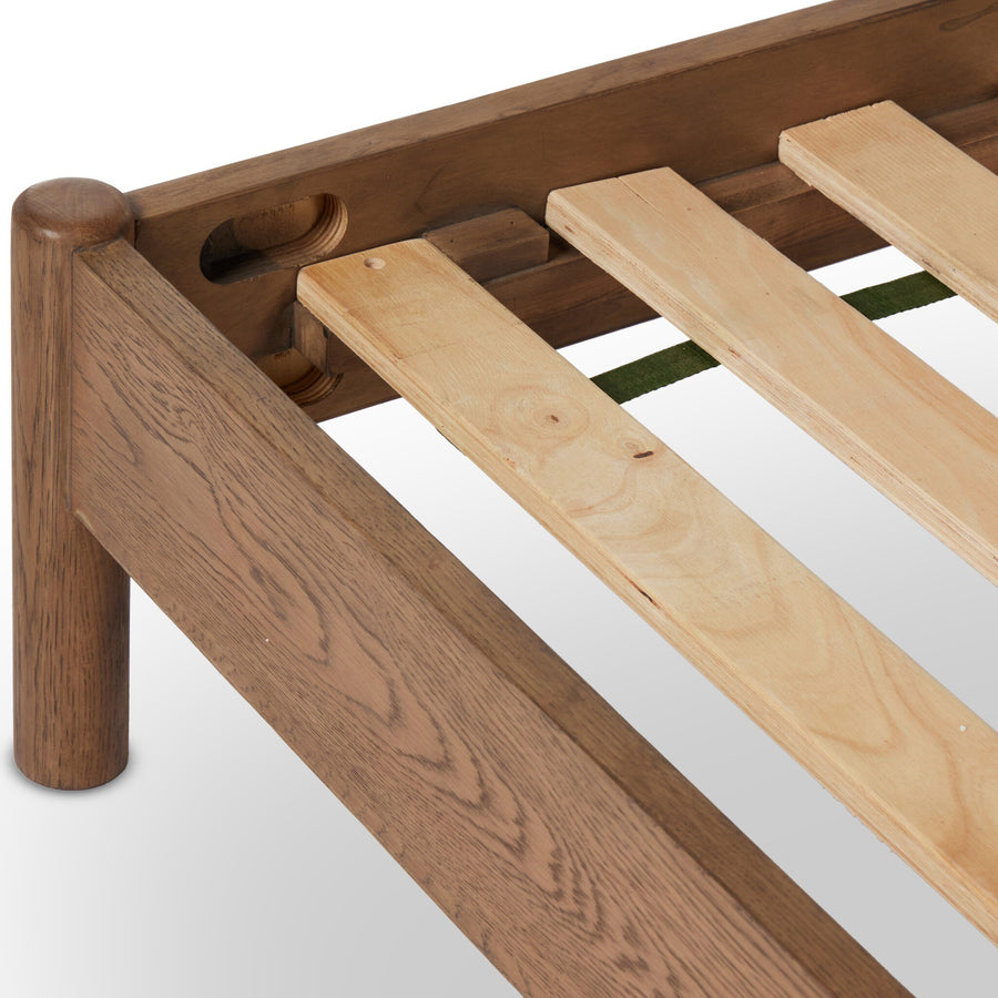 Caroline Bed - Smoked Oak