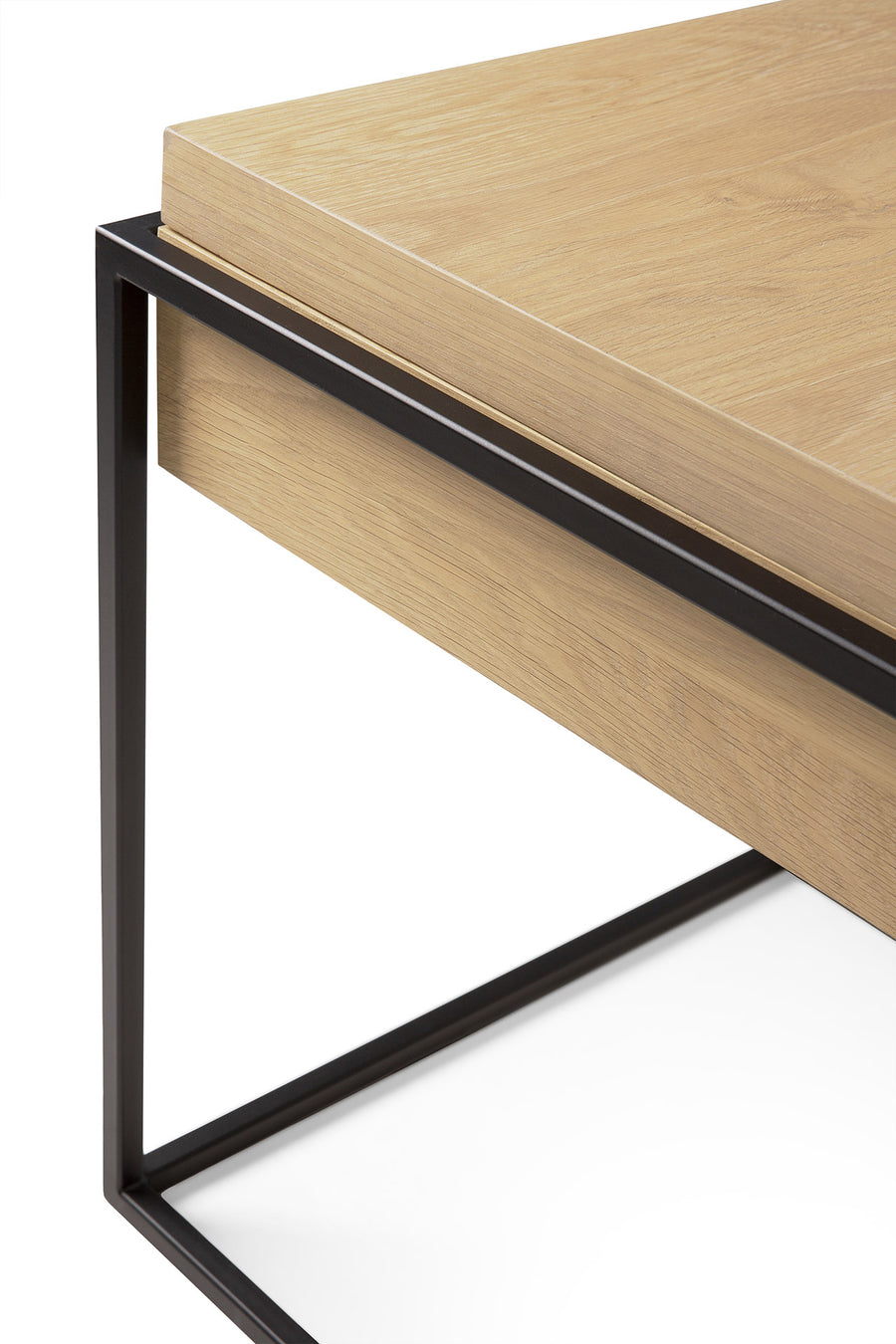 Monolit Side Table - Oak and Black