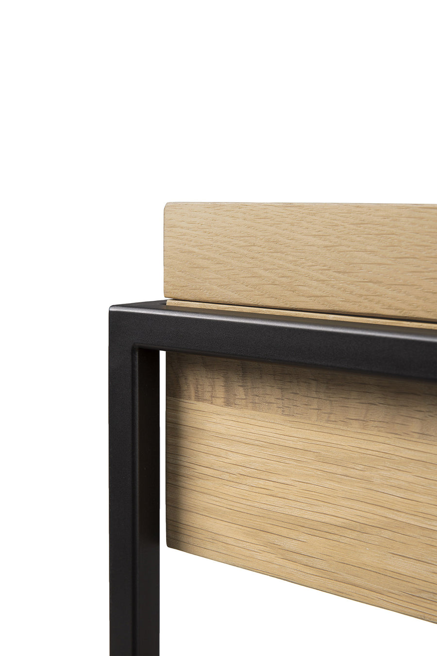 Monolit Side Table - Oak and Black