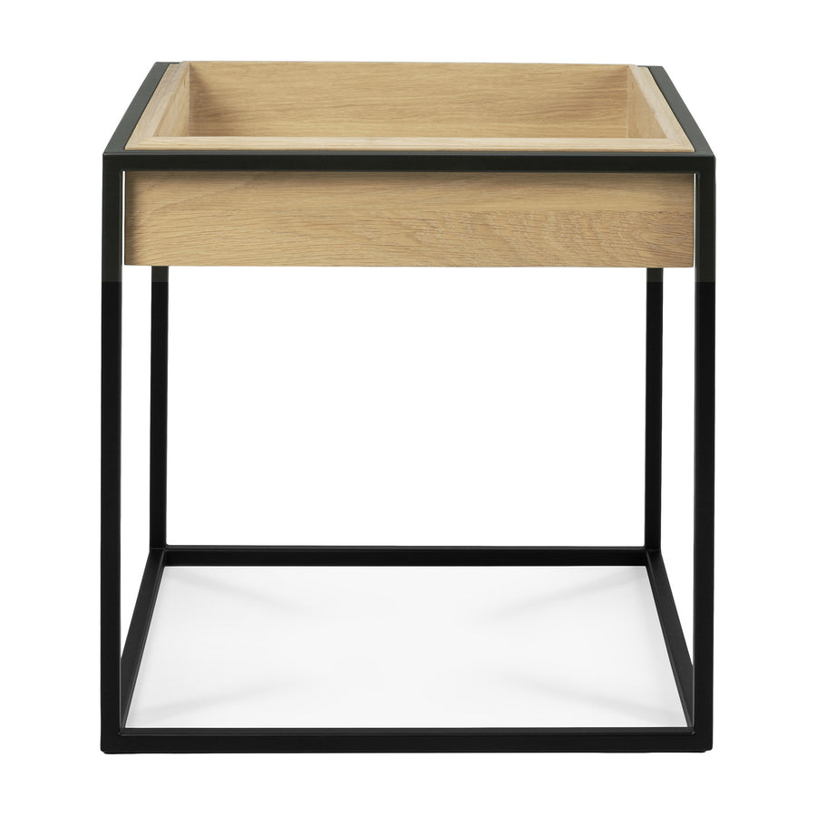 Monolit Side Table - Oak and Black