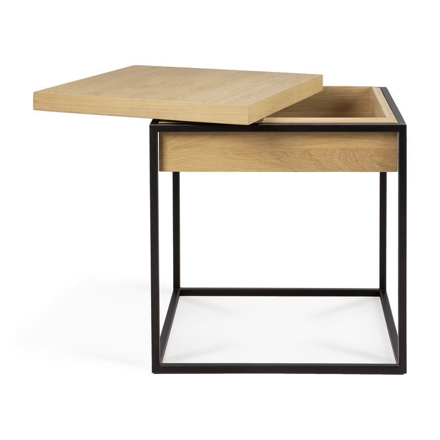 Monolit Side Table - Oak and Black