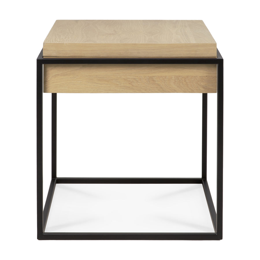 Monolit Side Table - Oak and Black