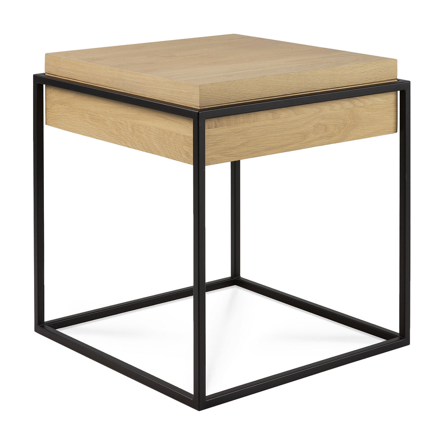 Monolit Side Table - Oak and Black