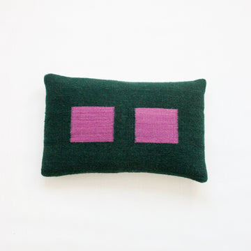 Pillow 02: Green + Purple