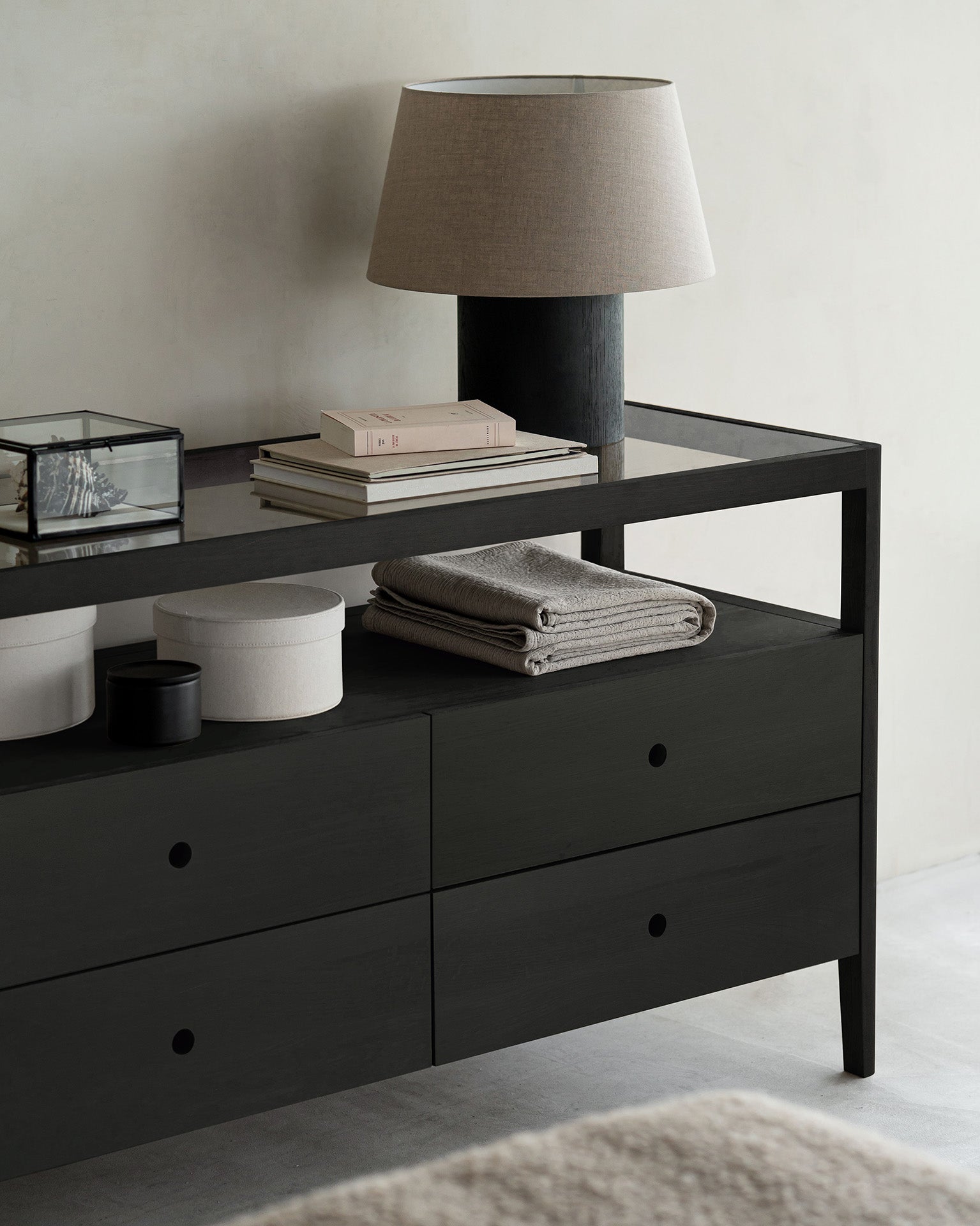 Ethnicraft Spindle Dresser in Black Ethnicraft Spindle Dresser in Black