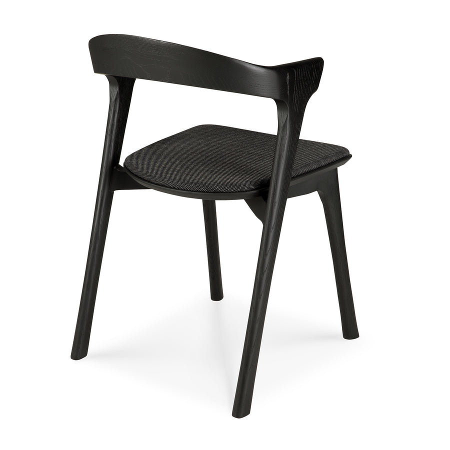 Bok Dining Chair - Black Oak with Soft Black fabric