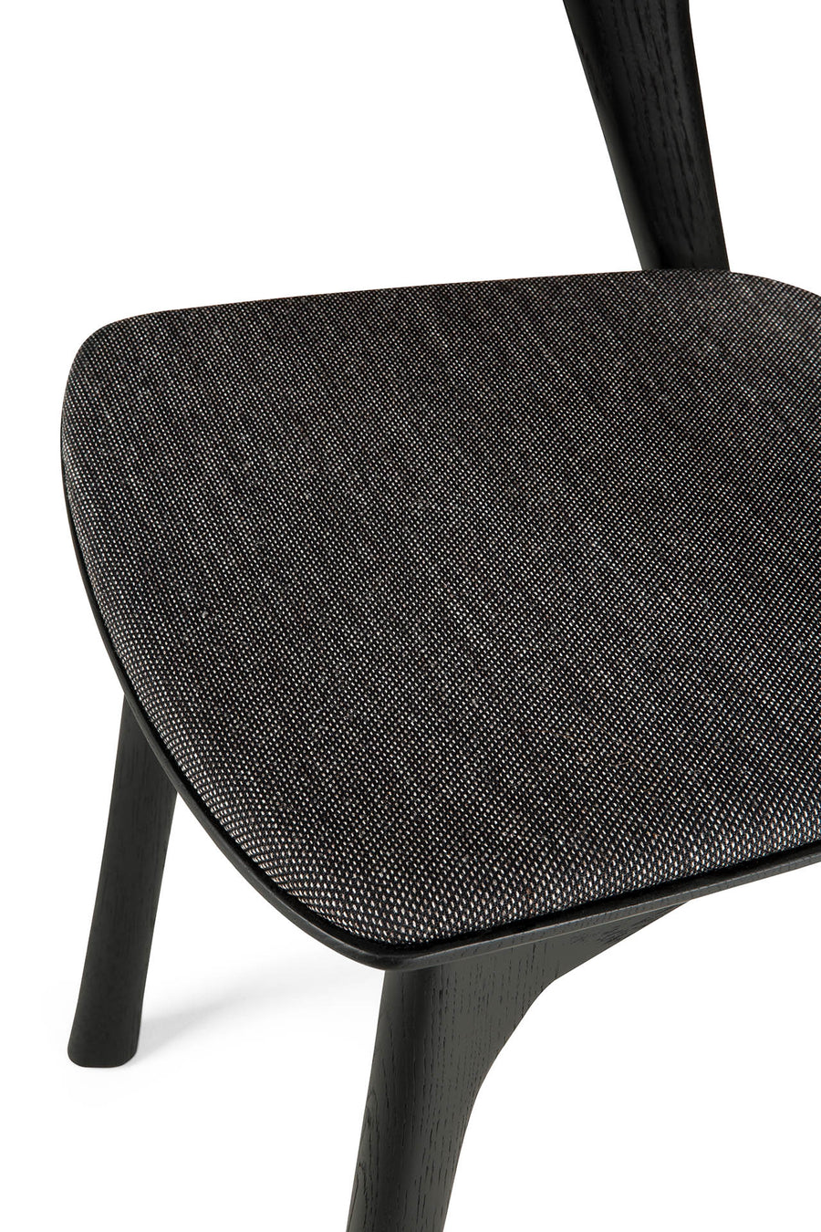 Bok Dining Chair - Black Oak with Soft Black fabric