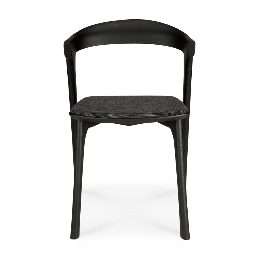 Bok Dining Chair - Black Oak with Soft Black fabric