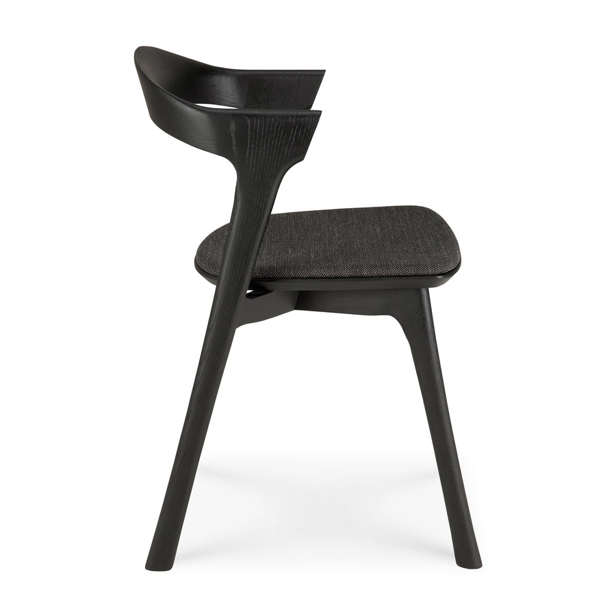 Bok Dining Chair - Black Oak with Soft Black fabric