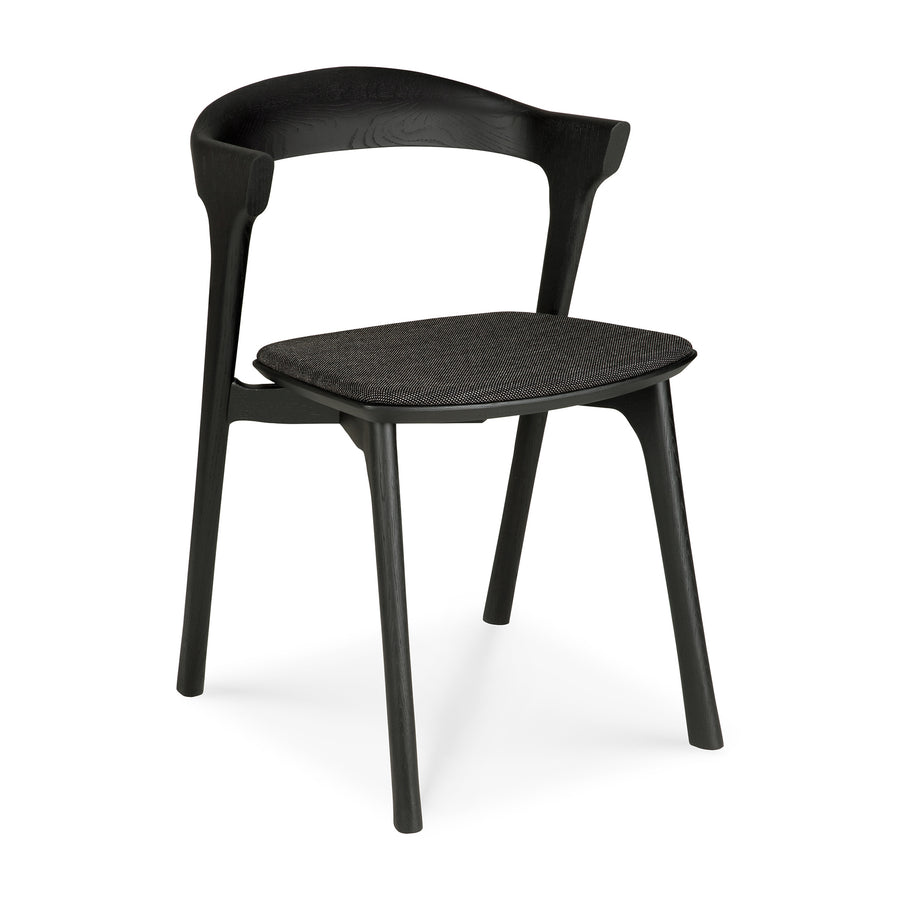 Bok Dining Chair - Black Oak with Soft Black fabric