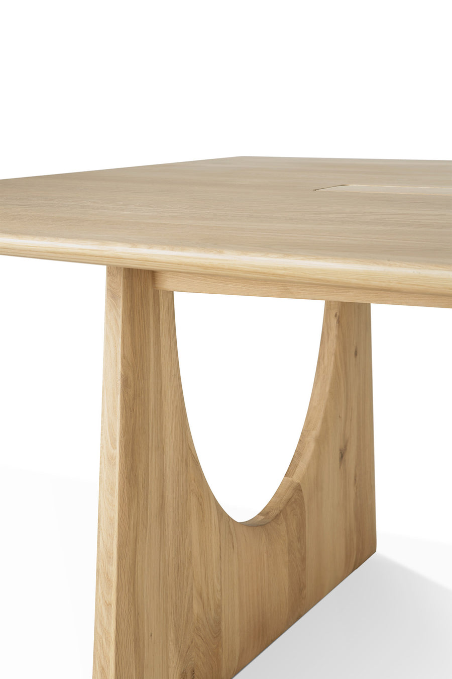 Geometric Meeting Table - Oak