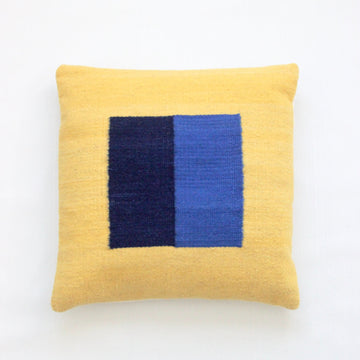 Pillow 05: Yellow + Blue