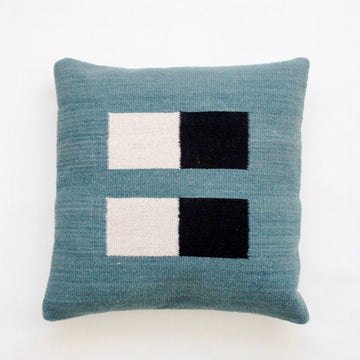 Pillow 04: Blue + Black