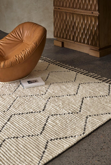 Nala Rug - Natural & Slate