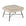 The Barrow Footstool - Off White by Ethnicraft features premium upholstery, a cushioned top, and slim black metal legs in an angular design, bringing a subtle vintage vibe to your space.
