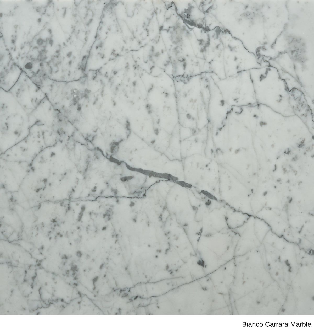 Material Swatches by SOBU in white marble with grey veining from the Danish Collection.