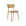 The Casale Dining Chair by Ethnicraft features light European oak, a flat seat, angled legs, and a subtly curved backrest, offering classic refinement against a white background.