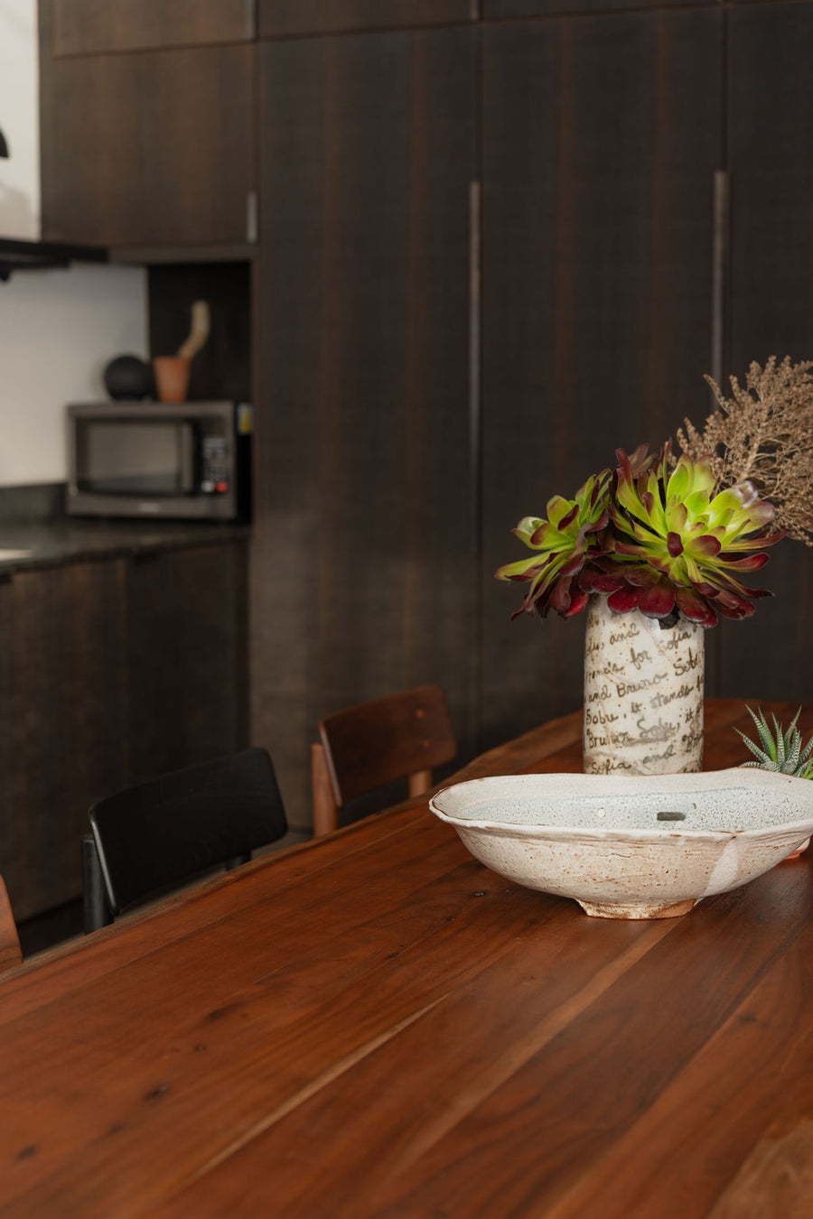 Leviathan Live Edge Dining Table - Smoked Acacia