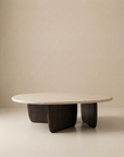The Eden Coffee Table by Wooden Stories features Scandinavian simplicity, crafted from solid American oak in white and brown for timeless appeal.