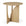 The Ethnicraft Geometric Side Table - Oak features a round solid European oak top, uniquely intersecting flat legs, a natural light wood finish, and a modern minimalist design.
