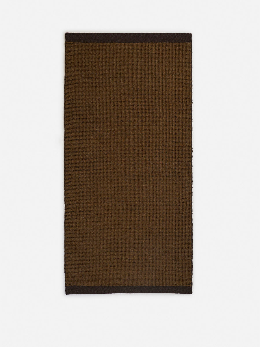 Joni Wool Door Mat - Large / Kelp + Umber