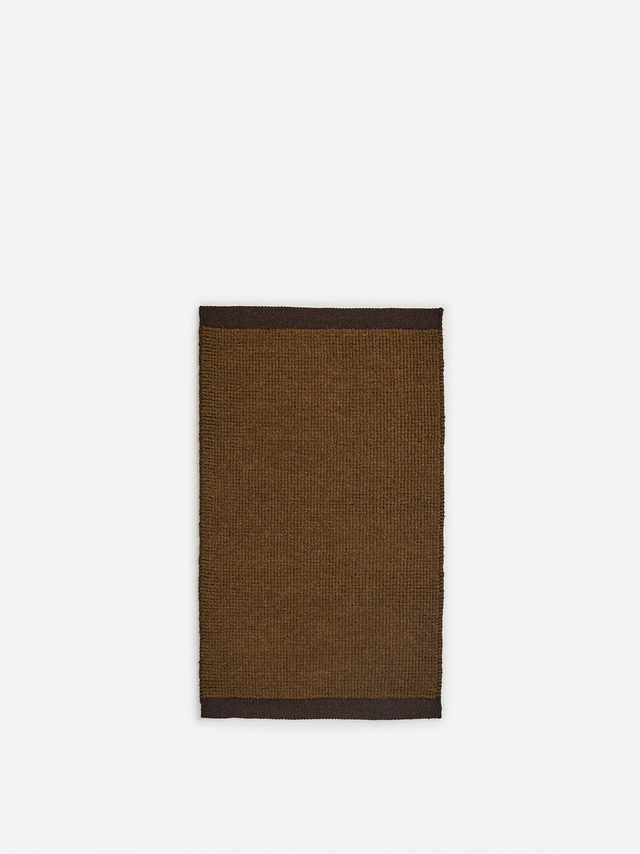 Joni Wool Door Mat - Medium / Kelp + Umber