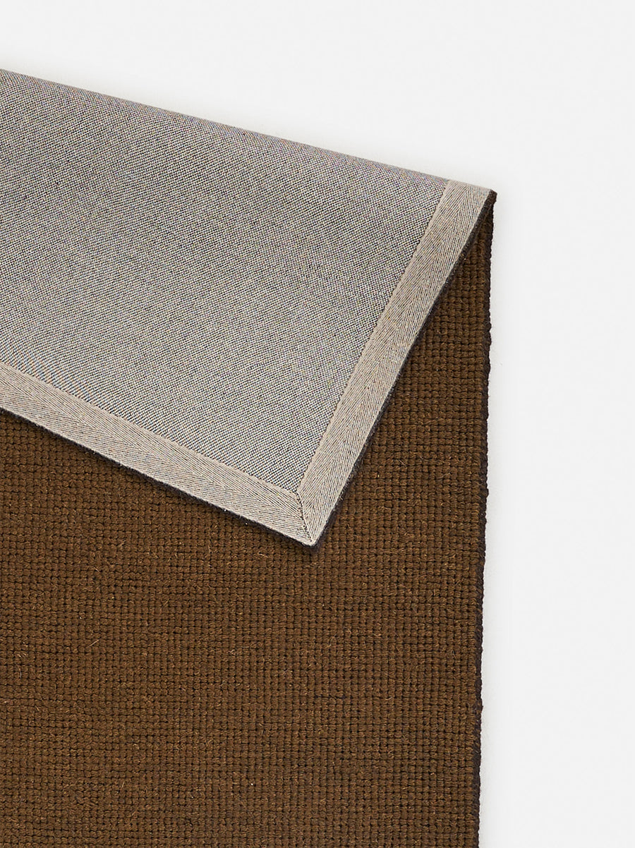 Joni Wool Door Mat - Medium / Kelp + Umber