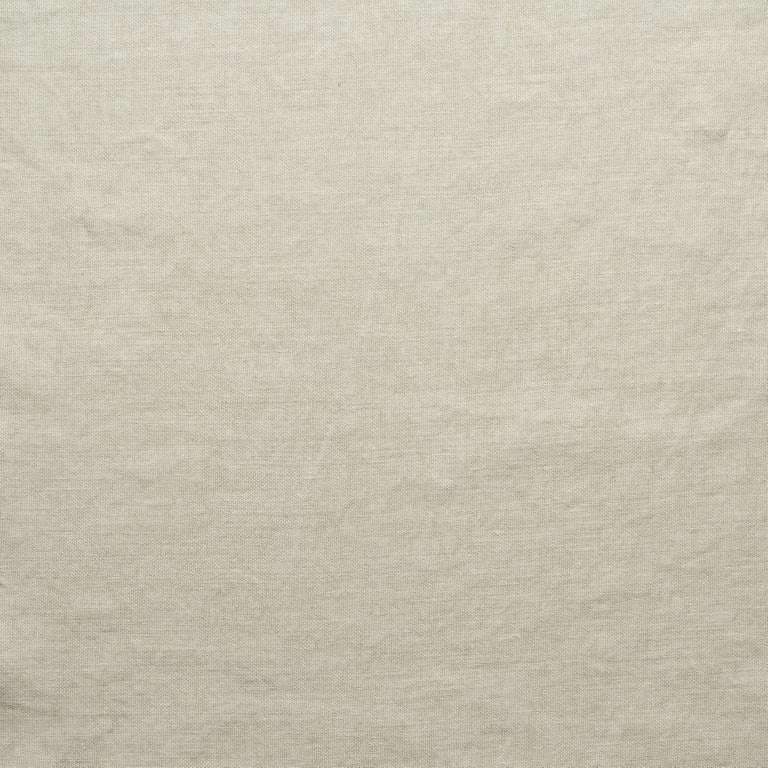 Close-up of light beige linen from Wooden Stories&#39; Fabric + Leather Swatches, highlighting its subtle wrinkles and visible weave—ideal for custom made-to-order projects.