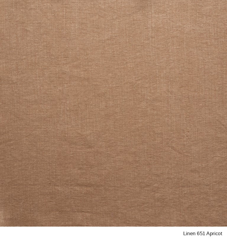 Solid apricot-colored New Danish Collection fabric swatch from the Material Swatches collection with a visible weave.